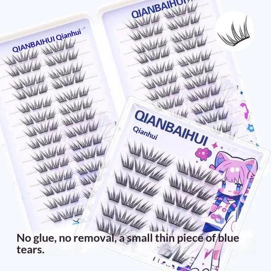 DIY Clusters Eyelashes Glue-free False Eyelashes Natural Eyelash Manga Lashes Soft False Eyelashes Daily Makeup