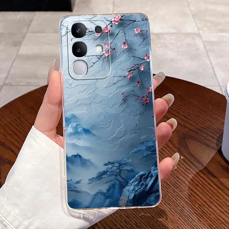 Casing For Vivo Y29 Case 4G V2423 Aesthetic Cute Cat Astronaut Soft Silicone Back Cover For Vivo Y29 4G Transparent Phone Case