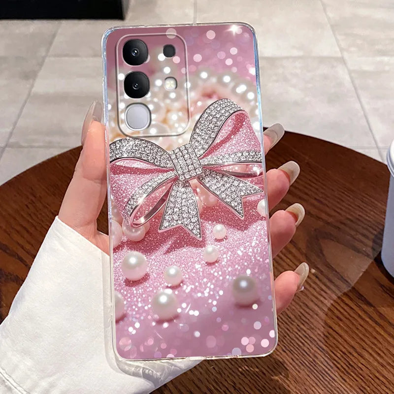 Casing For Vivo Y29 Case 4G V2423 Aesthetic Cute Cat Astronaut Soft Silicone Back Cover For Vivo Y29 4G Transparent Phone Case