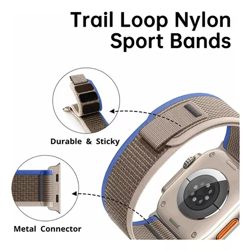 Trail Loop strap for Apple watch bands 11 42/46mm 44mm 40mm 41mm 45mm Sport Bracelet iWatch series 9 8 7 5 Se3 10 ultra 3 2 49mm