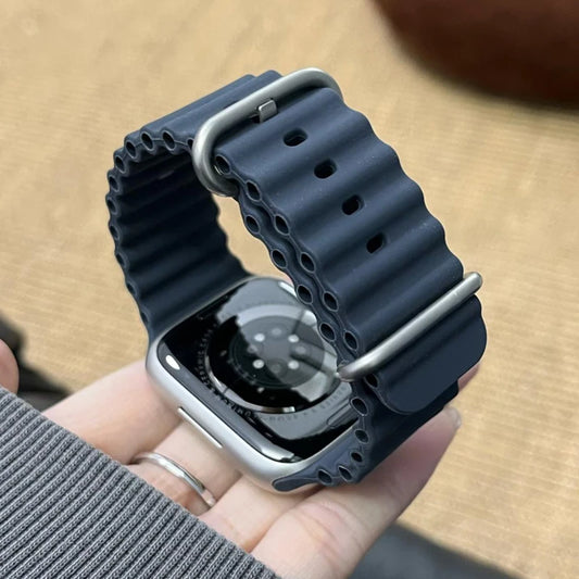 Official Ocean Strap For Apple Watch Bands Ultra 3 2 49mm 46mm 44mm 40mm 41mm 42mm 45mm Bracelet iWatch Series 11 10 9 8 7 6 SE3