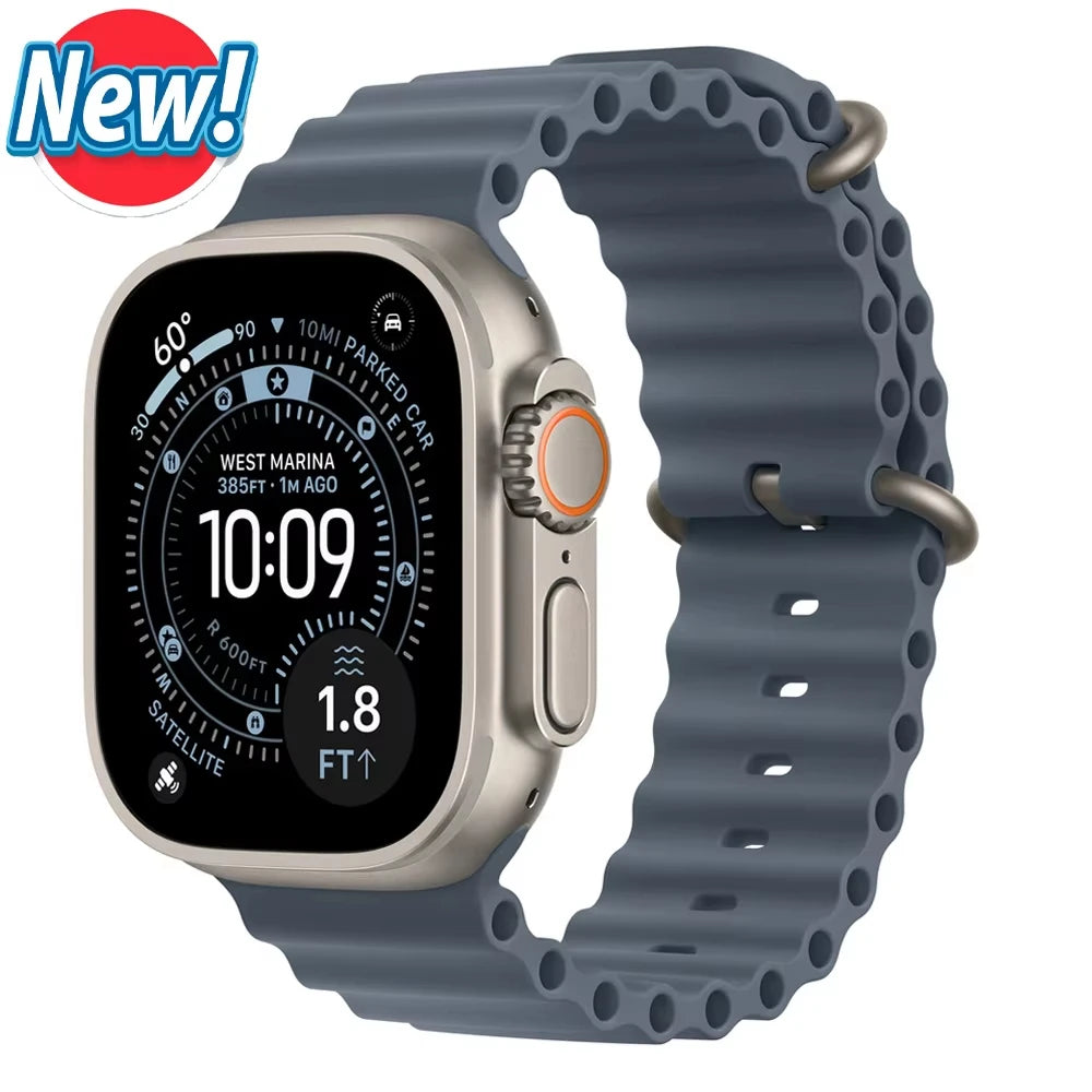 Official Ocean Strap For Apple Watch Bands Ultra 3 2 49mm 46mm 44mm 40mm 41mm 42mm 45mm Bracelet iWatch Series 11 10 9 8 7 6 SE3