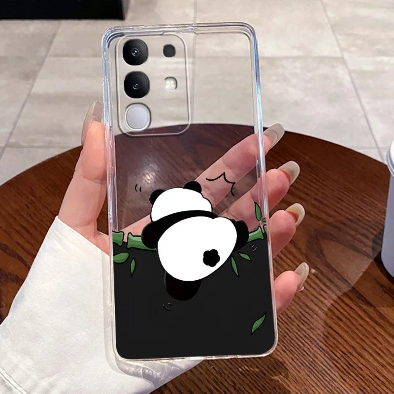 Casing For Vivo Y29 Case 4G V2423 Aesthetic Cute Cat Astronaut Soft Silicone Back Cover For Vivo Y29 4G Transparent Phone Case