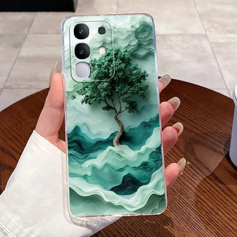 Casing For Vivo Y29 Case 4G V2423 Aesthetic Cute Cat Astronaut Soft Silicone Back Cover For Vivo Y29 4G Transparent Phone Case