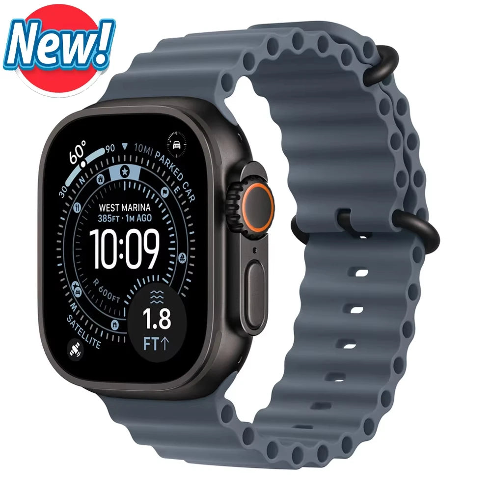 Official Ocean Strap For Apple Watch Bands Ultra 3 2 49mm 46mm 44mm 40mm 41mm 42mm 45mm Bracelet iWatch Series 11 10 9 8 7 6 SE3