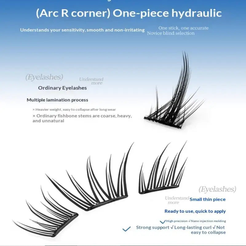 DIY Clusters Eyelashes Glue-free False Eyelashes Natural Eyelash Manga Lashes Soft False Eyelashes Daily Makeup