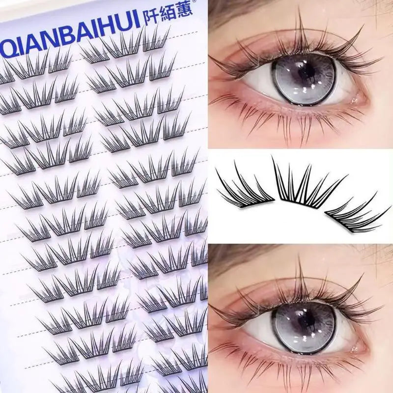 DIY Clusters Eyelashes Glue-free False Eyelashes Natural Eyelash Manga Lashes Soft False Eyelashes Daily Makeup