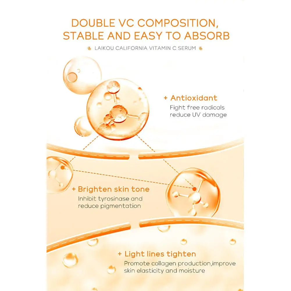 Moisturizing Vitamin C Serum Shrink Pores Whitening Brightning Face Repair Essence Women Face Skin Care Product