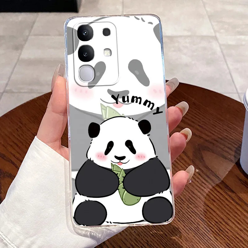 Casing For Vivo Y29 Case 4G V2423 Aesthetic Cute Cat Astronaut Soft Silicone Back Cover For Vivo Y29 4G Transparent Phone Case