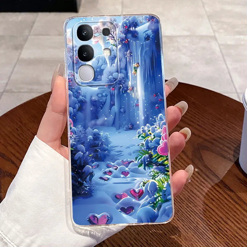 Casing For Vivo Y29 Case 4G V2423 Aesthetic Cute Cat Astronaut Soft Silicone Back Cover For Vivo Y29 4G Transparent Phone Case