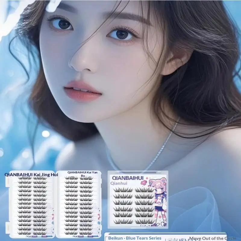 DIY Clusters Eyelashes Glue-free False Eyelashes Natural Eyelash Manga Lashes Soft False Eyelashes Daily Makeup